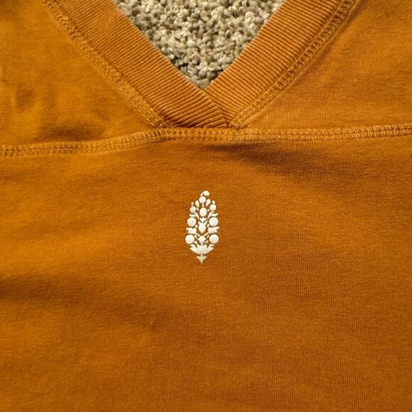 NWOT Free People Movement Hot Shot Baby Tee | Small | Camel - Picture 5 of 11